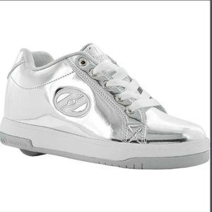 Girls Silver Heelys Sz 3